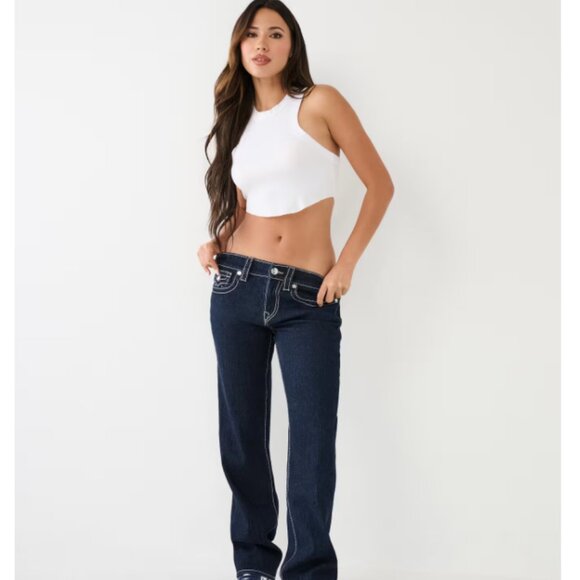 True Religion Denim - TRUE RELIGION JEANS/ WHITE DETAIL STITCHING/ “8 FRONT TO ZIPPER/ “33 LENGTH/ NWT